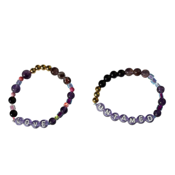 Purple Crystal Bracelet - LOVE & UNTAMED