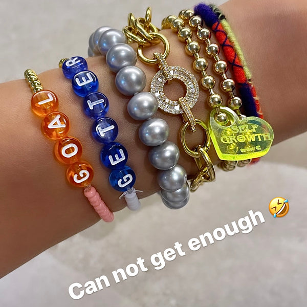 Crystal Bracelet - GOAL & GETTER & PROSPER & LOVE & THE C