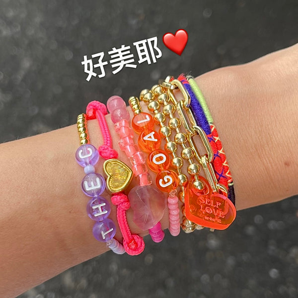 Crystal Bracelet - GOAL & GETTER & PROSPER & LOVE & THE C