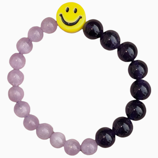 Premium-Grade Crystal Bracelet - Kunzite & Amethyst