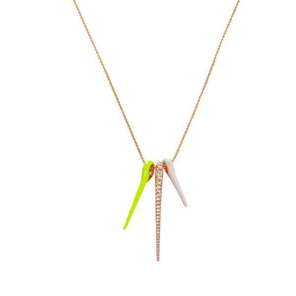 LOLA NEEDLES PENDANT NECKLACE