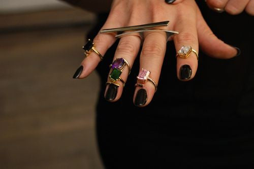 Mini Curved Bar Ring