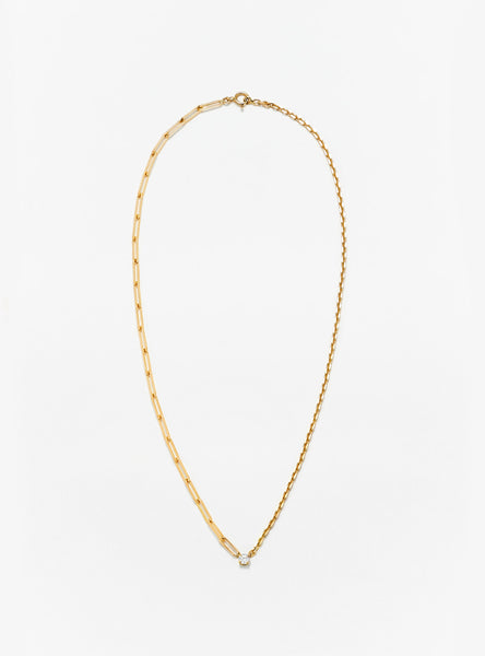 18K Gold Diamond Chain Maxi Necklace