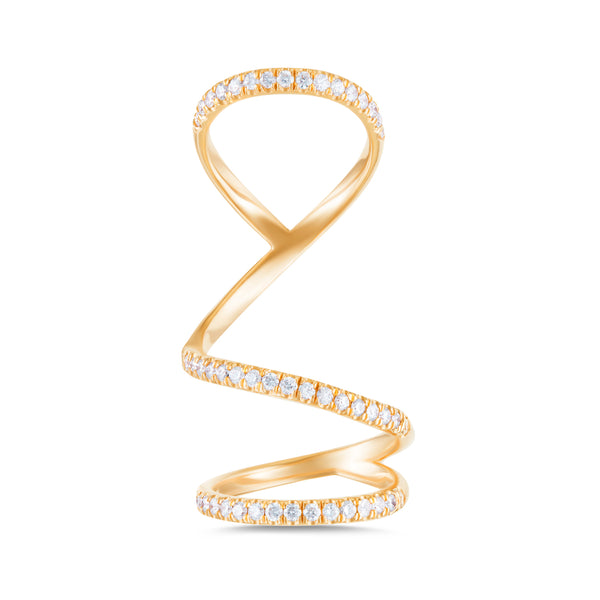 Arabesque 14K Diamonds Ring