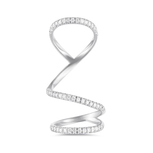 Arabesque 14K Diamonds Ring