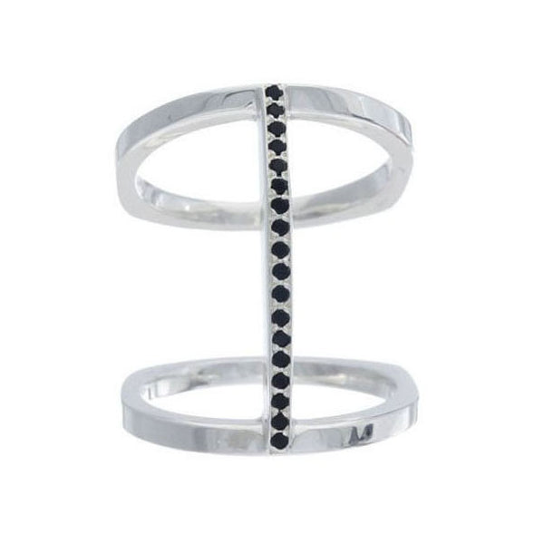 Pave Bridge Ring