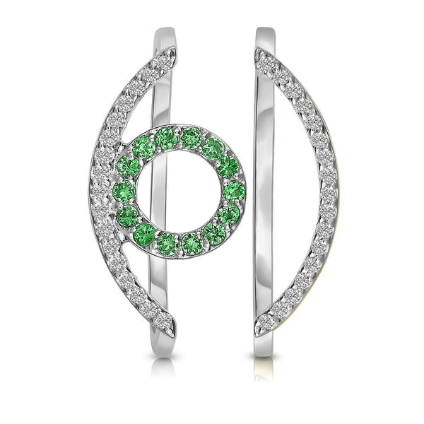 14K Evil Eye Pave Ring Set