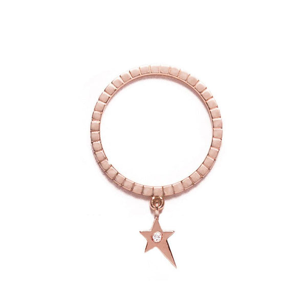 18K Cosmos Diamonds Star Charm Ring