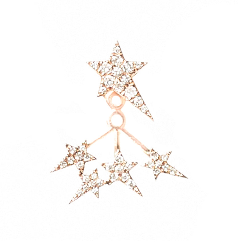18K Diamonds Star Ear Jacket