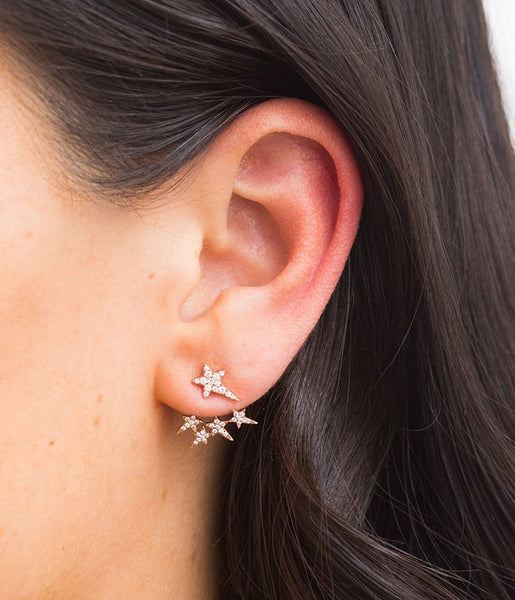18K Diamonds Star Ear Jacket