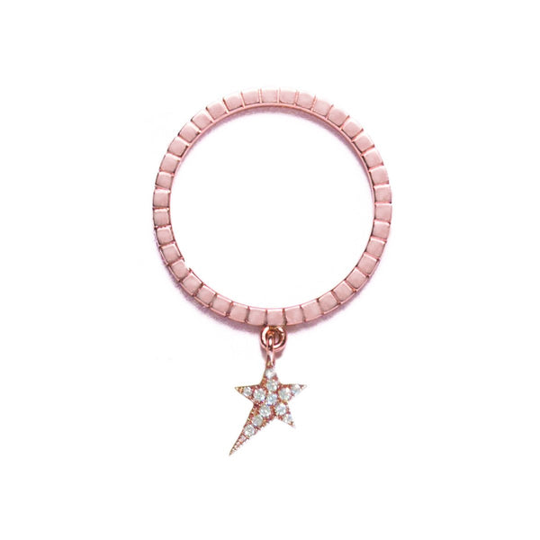 18K Cosmos Diamonds Star Charm Ring