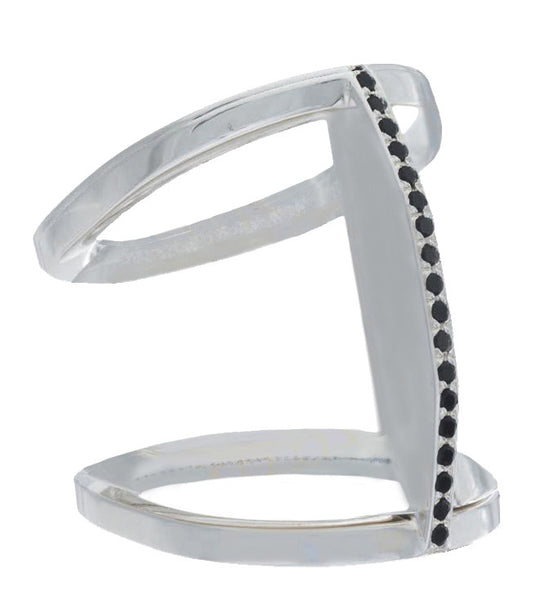 Pave Bridge Ring