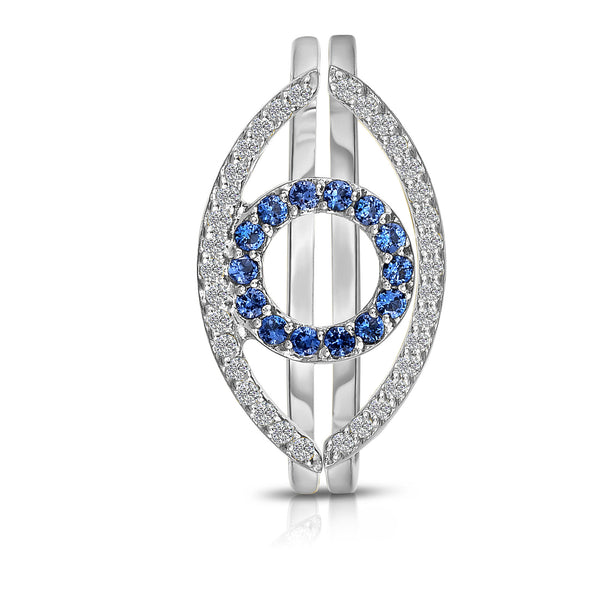 14K Evil Eye Pave Ring Set