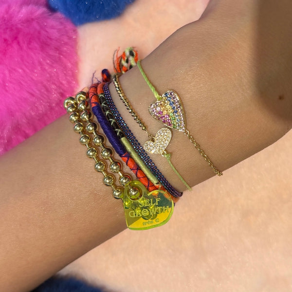 14K Mini i-Heart -II Chunky Bracelet