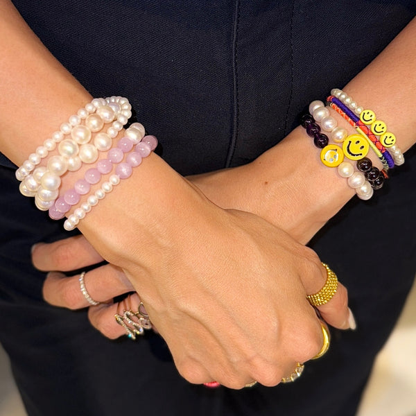 Mixed-Size Pearl Necklace / Bracelet