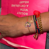 18K Gold Rainbow Sapphires White Diamind