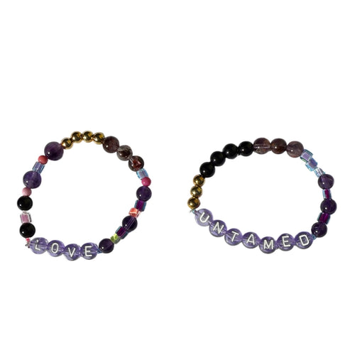 Purple Crystal Bracelet - LOVE & UNTAMED