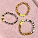 Premium-Grade Crystal Bracelet - Green Phantom Quartz/Titanium Crystal