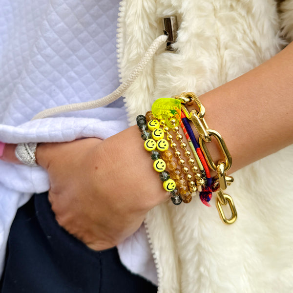 Premium-Grade Crystal Bracelet - Green Phantom Quartz/Titanium Crystal