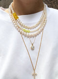 Mixed-Size Pearl Necklace / Bracelet