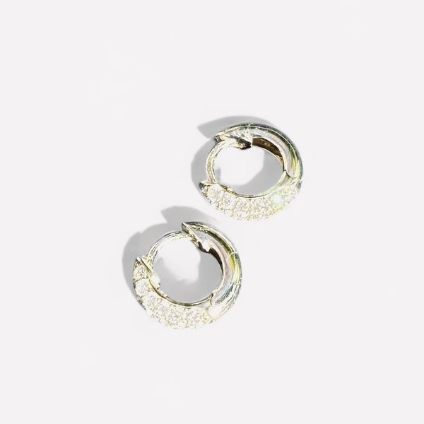 18K Everyday Diamond Huggies