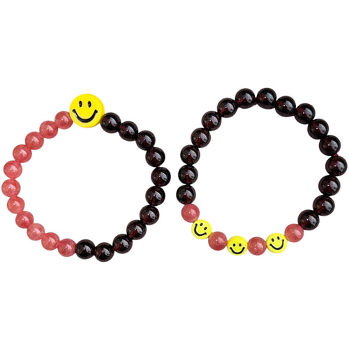 Premium-Grade Crystal Bracelet - Rhodochrosite ＆Garnet