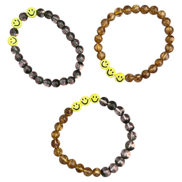 Premium-Grade Crystal Bracelet - Green Phantom Quartz/Titanium Crystal