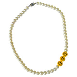 Big Smiley Face Pearl Necklace / Bracelet
