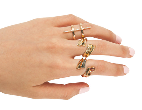 14K Eva Ring Set