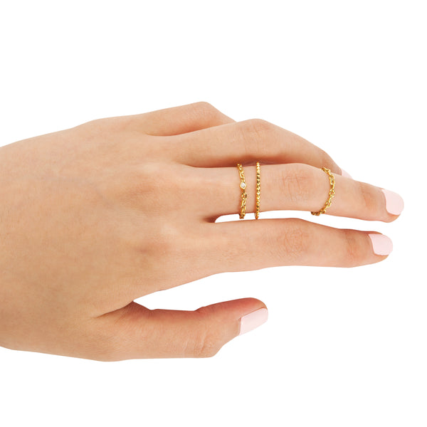 18K Chain Phalange Ring