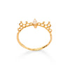 18K Marquise Diamond Cross Ring