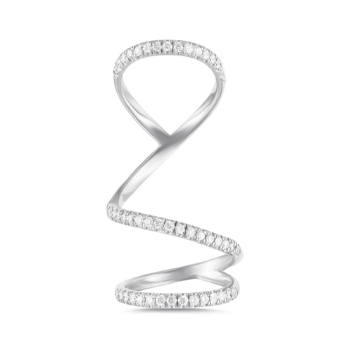 Arabesque 14K Diamonds Ring