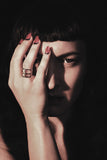 Trapeze Ring with Diamond