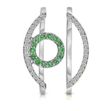 14K Evil Eye Pave Ring Set