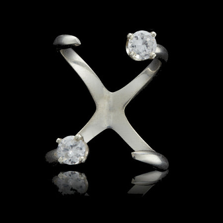 Future Knuckle Ring with Top Gemstones