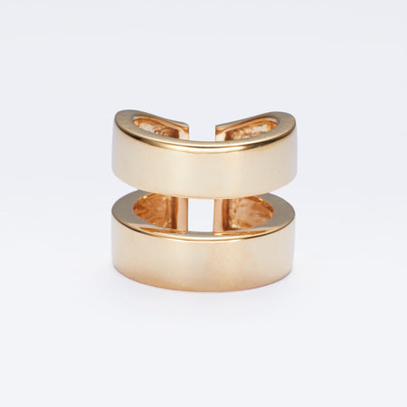 18K Jumbo Fatty Chain Diamonds Ring