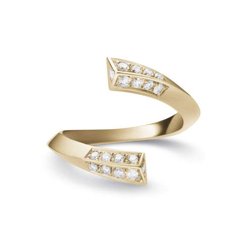 14K Eva Pave Ring