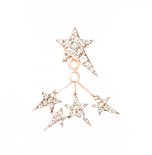 18K Diamonds Star Ear Jacket