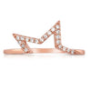 14K Star Pave Ring Set