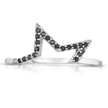14K Star Pave Ring Set
