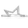 14K Star Pave Ring Set