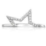 14K Star Pave Ring Set