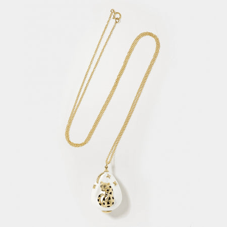 18K Gold Diamond Chain Maxi Necklace