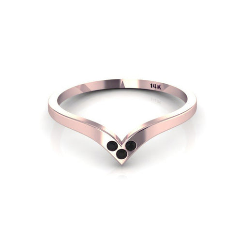 14K Past Present Future Petite Ring