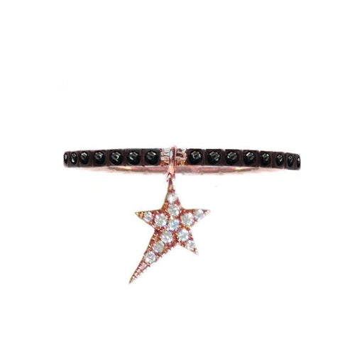 18K Cosmos Diamonds Star Charm Ring