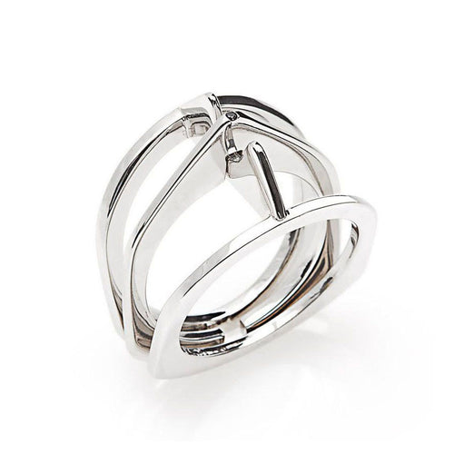 Trapeze Ring with Diamond
