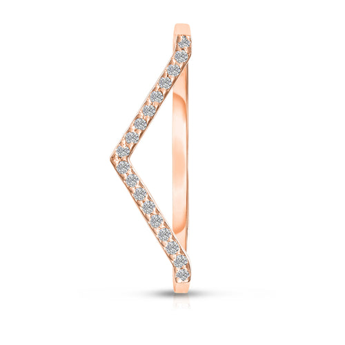 V - 14K Ring
