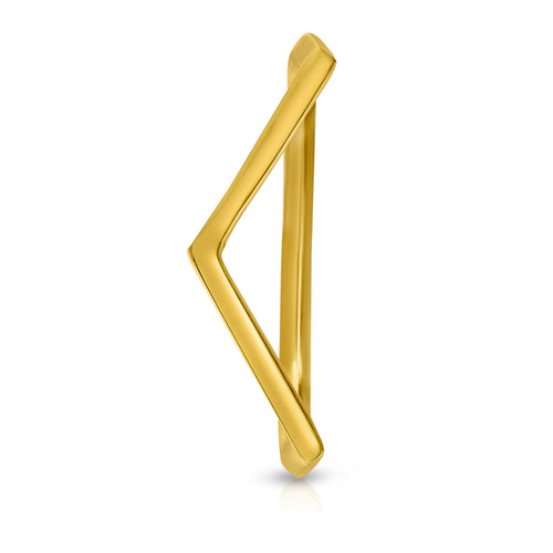 V - 14K Ring